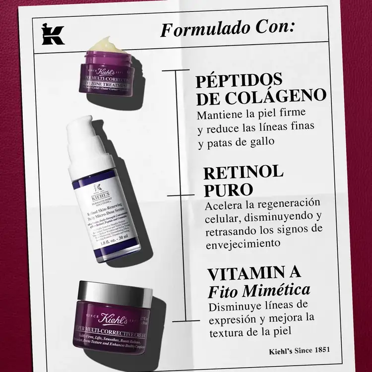 Whats Your Age Again - Set de regalo, crema correctiva + crema correctiva de ojos + suero facial con retinol