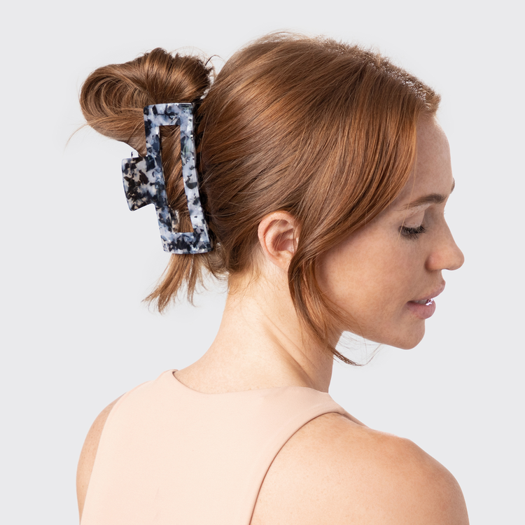 Black Eco-Friendly Jumbo Pinza ecológica ideal para peinados