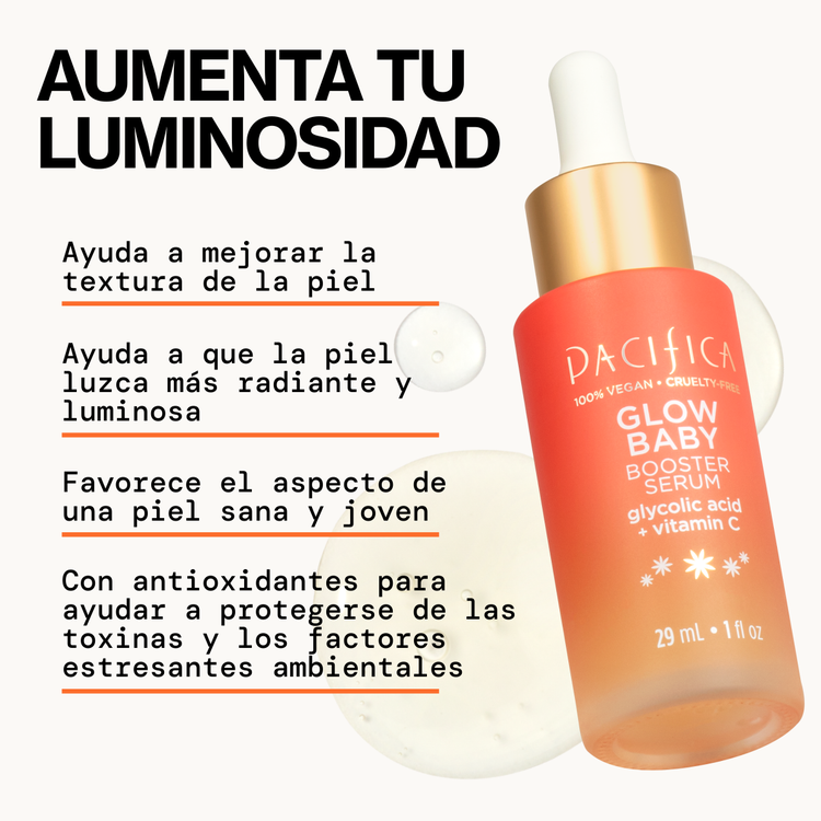 Glow Baby Vitamin C Booster - Suero facial, aumenta el brillo y la luminosidad