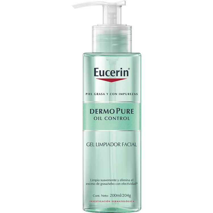 Dermo-Pure Gel limpiador remueve el exceso de sebo en la piel