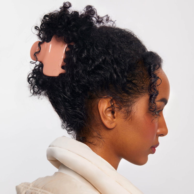 Recycled Plastic Puffy Claw Clip Pinza metálica agarre firme