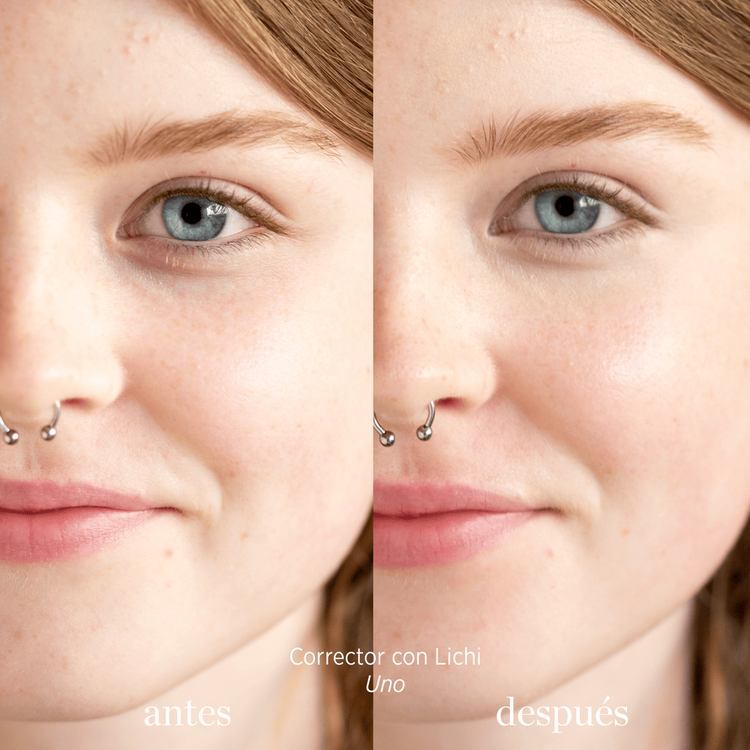 Corrector con lichi - Neutraliza las ojeras y corrige el tono de piel