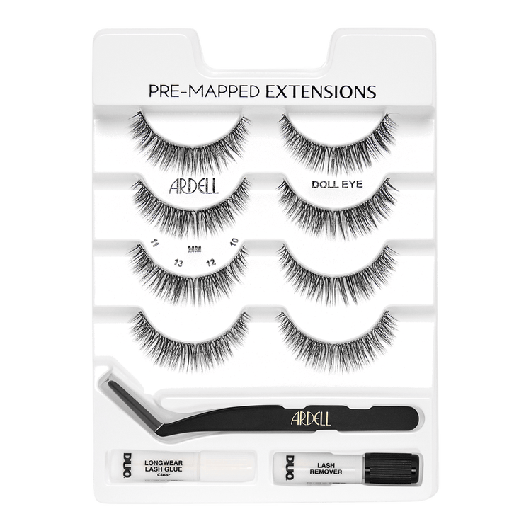 Pre-Mapped Doll Eye Extensiones de pestañas estilo doll eye prediseñado.