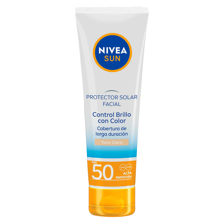 Control Brillo Protector Solar Facial protección solar alta facial