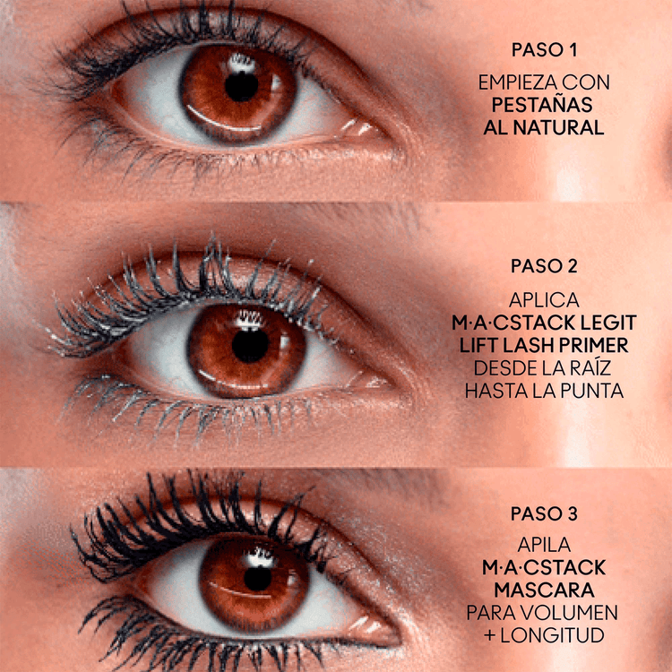 M·A·Cstack Legit Lash Primer Primer de pestañas aumenta volumen y acondiciona pestañas