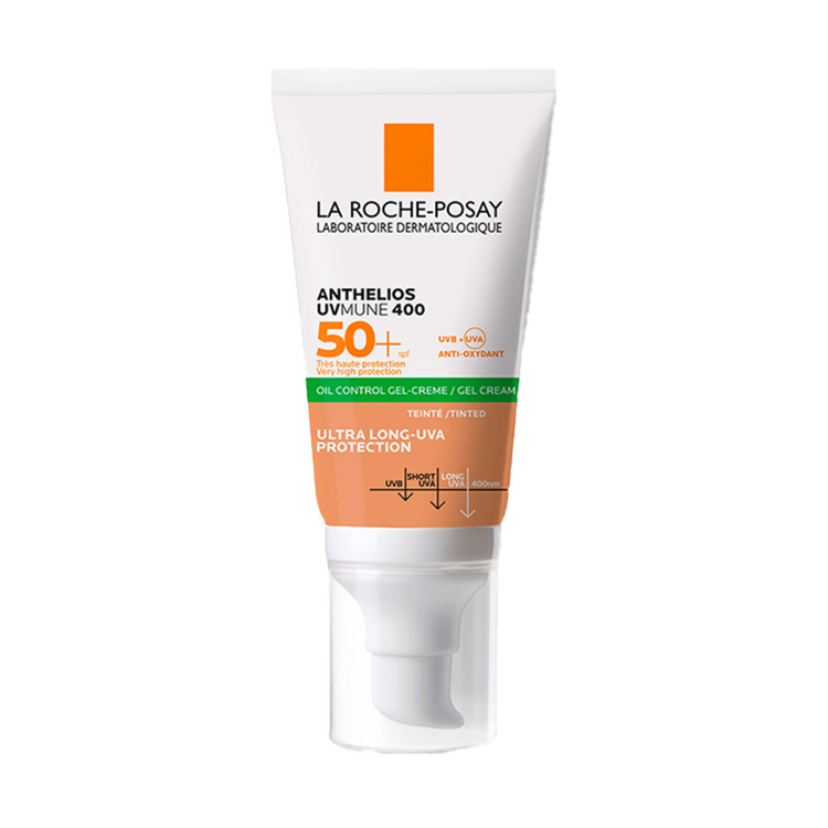 Anthelios - Protector solar facial, con color matificante