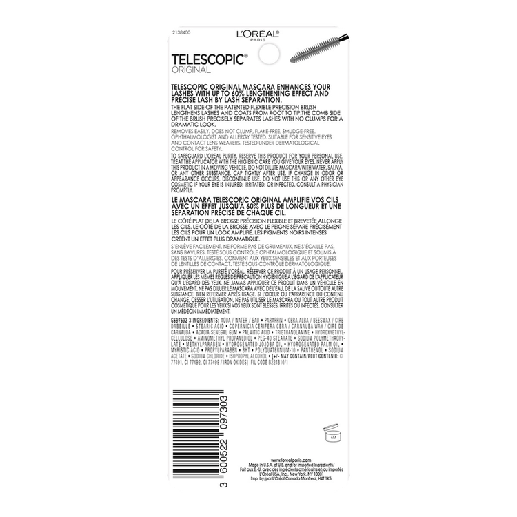 False Lash Telescopic Mascara de pestañas pestañas más largas