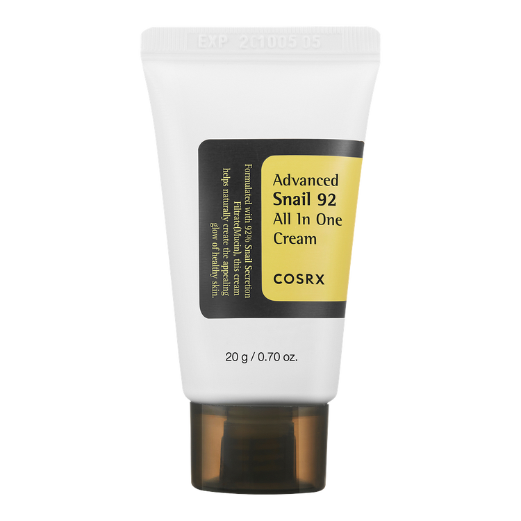 All About Snail - Set 4 en 1, Gel limpiador + Crema all in one + Crema de ojos con péptidos + Esencia con Mucina