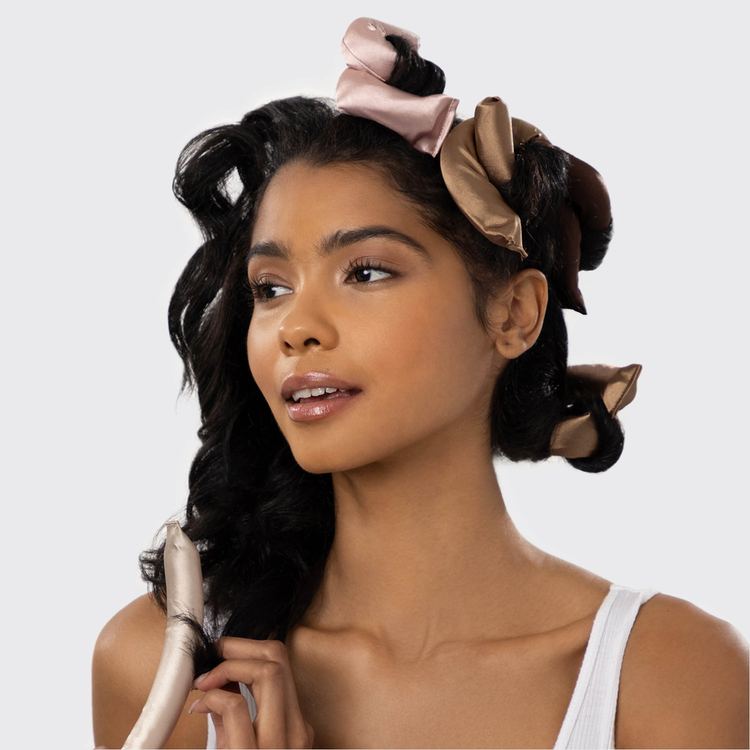 Rosewood Satin Flexi Rods Varillas rizadoras rizos y ondas sin calor