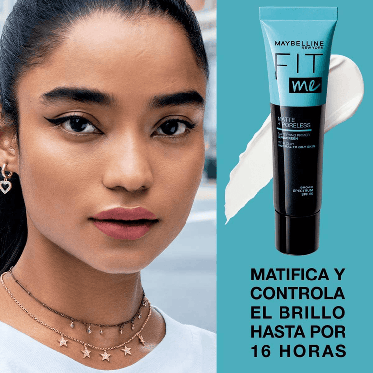 Fit Me Matte + Poreless - Primer, larga duración y acabado mate