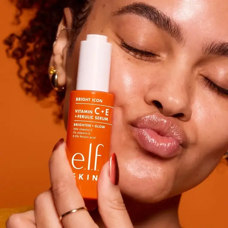 Bright Icon - Sérum facial iluminador, con 15% de vitamina C, 1% de vitamina E y 0.5% de ácido ferúlico