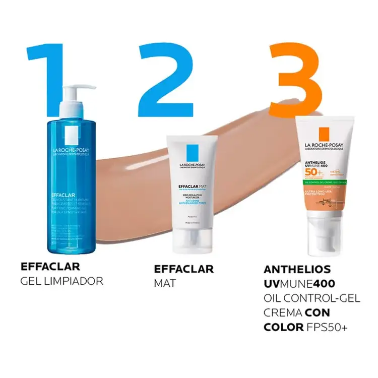 Anthelios - Protector solar facial, con color matificante