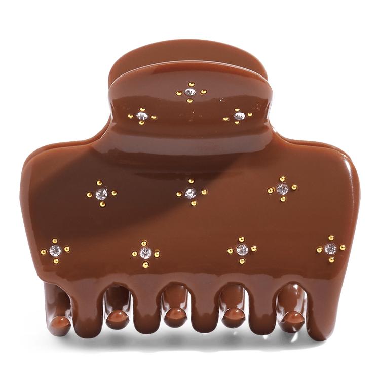 Rhinestone Medium Puffy Pinza tipo garra ideal para peinados