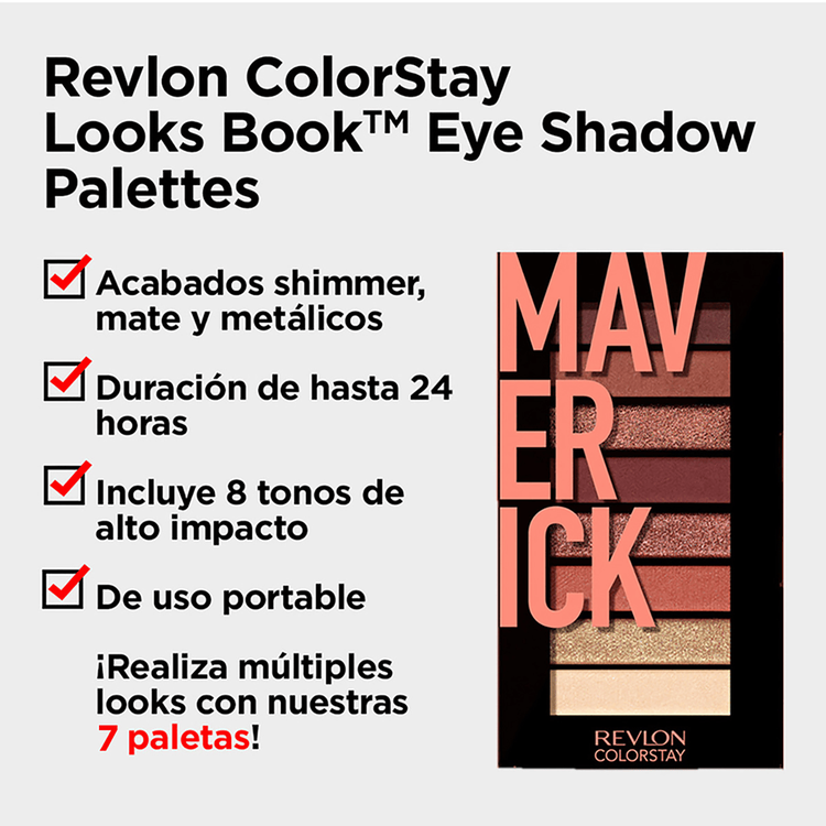 Maverick - Paleta de sombras, acabado de larga duración