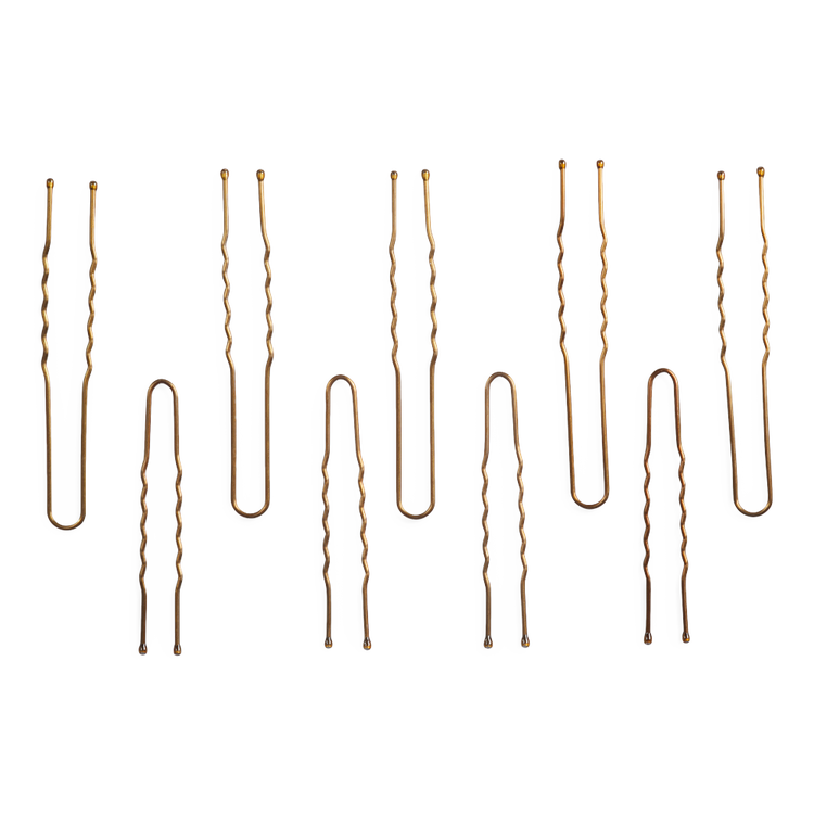 Brown Pro U Pins Pasadores ideal para peinados