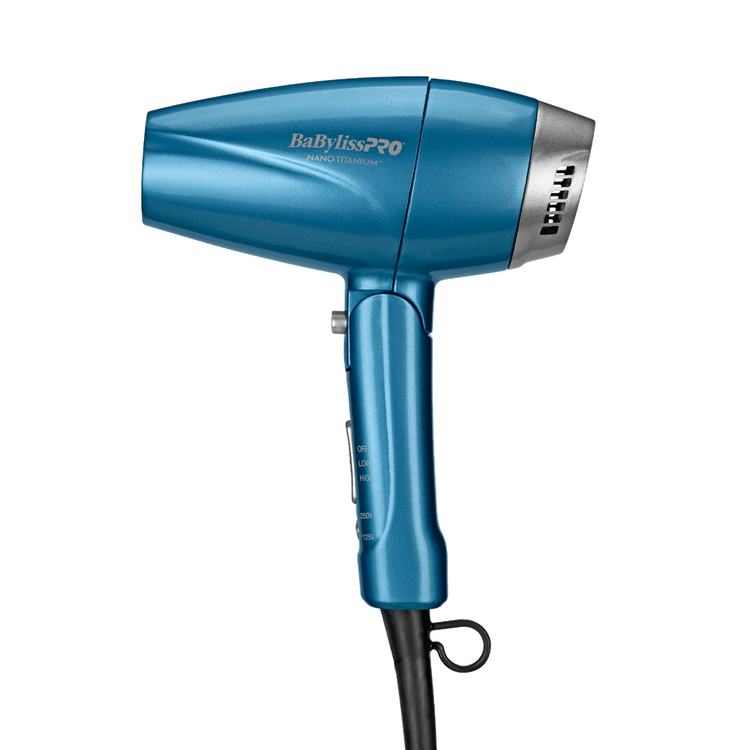 BaByliss PRO Nano Titanium - Secadora tamaño compacto azul