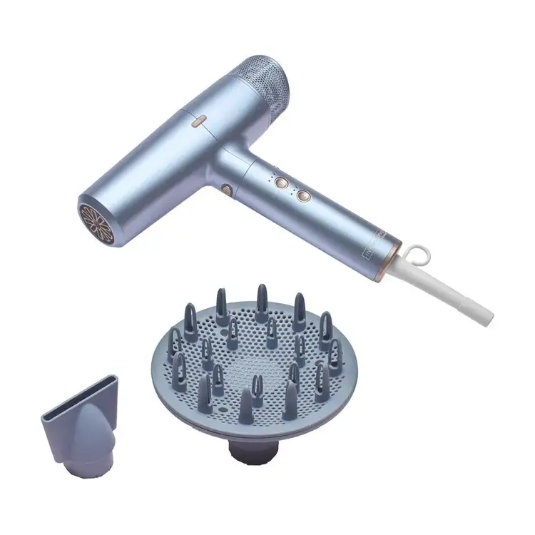 Conair DigitalAire - Secadora digital azul metálico