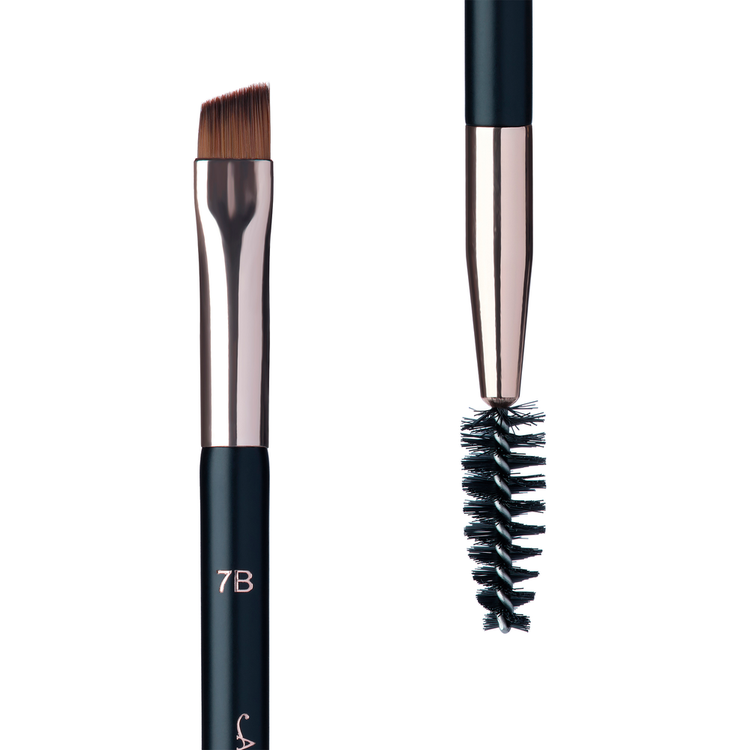 Dual Ended Angled Brush Brocha para cejas cepillo para cejas de doble punta