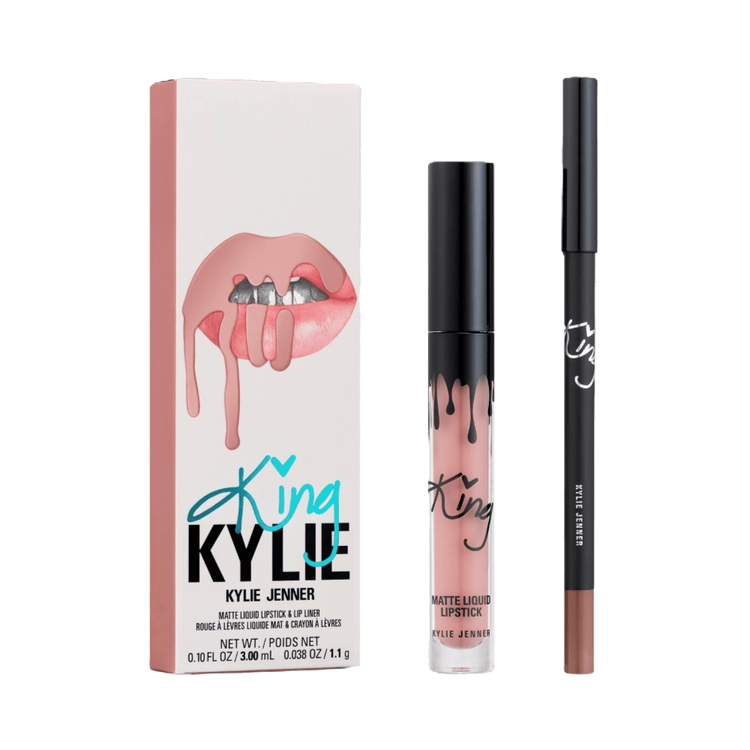 Kylie Cosmetics King Kylie Collection - 2-Piece Matte Lip Kit, lip kit acabado mate con cobertura completa