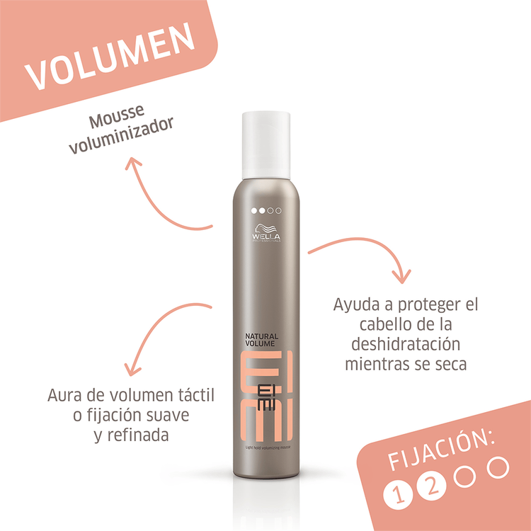 Eimi - Mousse, volumen natural y fijación suave