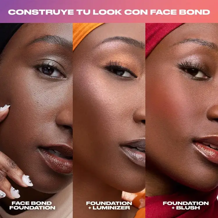 Face Bond Blush - Paleta de sombras, acabado mate de larga duración