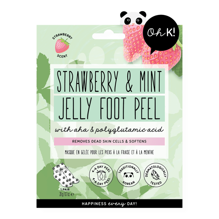 Strawberry & Mint Jelly Calcetines exfoliantes exfoliación profunda