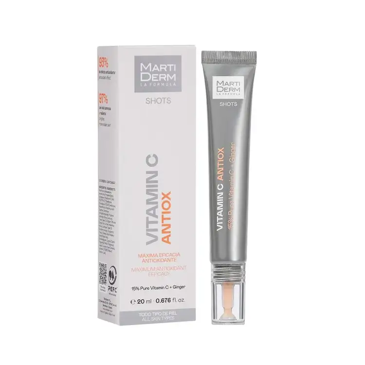 Shot Vitamina C Antiox Cremigel piel revitalizada, uniforme y luminosa