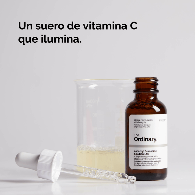 Ascorbyl Glucoside Solution 12% Solución reduce los signos de envejecimiento
