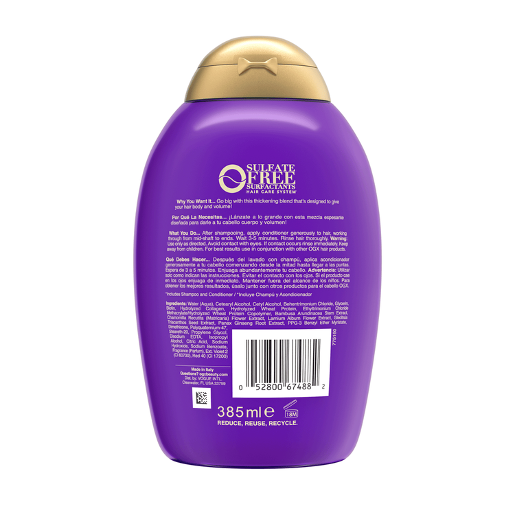 OGX Biotin And Collagen Extra Strength - Acondicionador, con biotina y colágeno