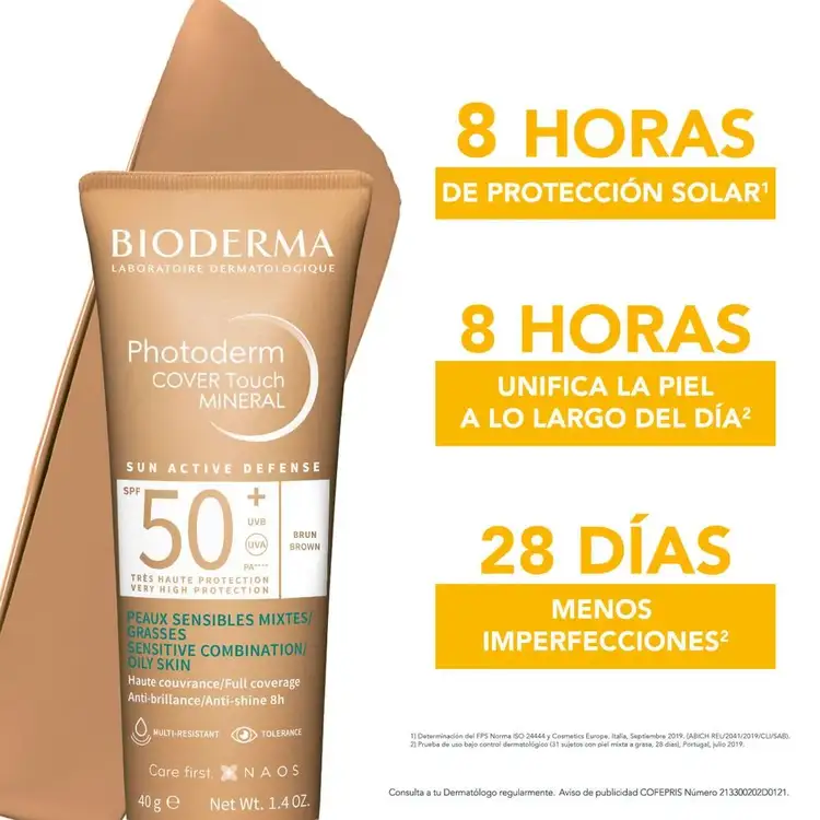 Photoderm Touch Mineral Protector solar alta cobertura matificante con protección mineral