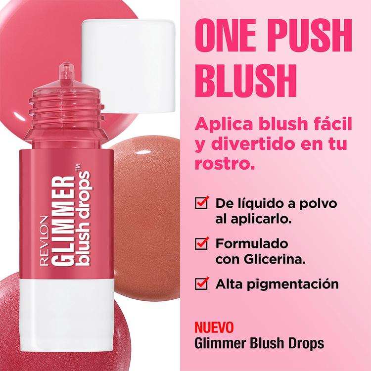 Glimmer Blush Drops - Rubor, color en una sola gota