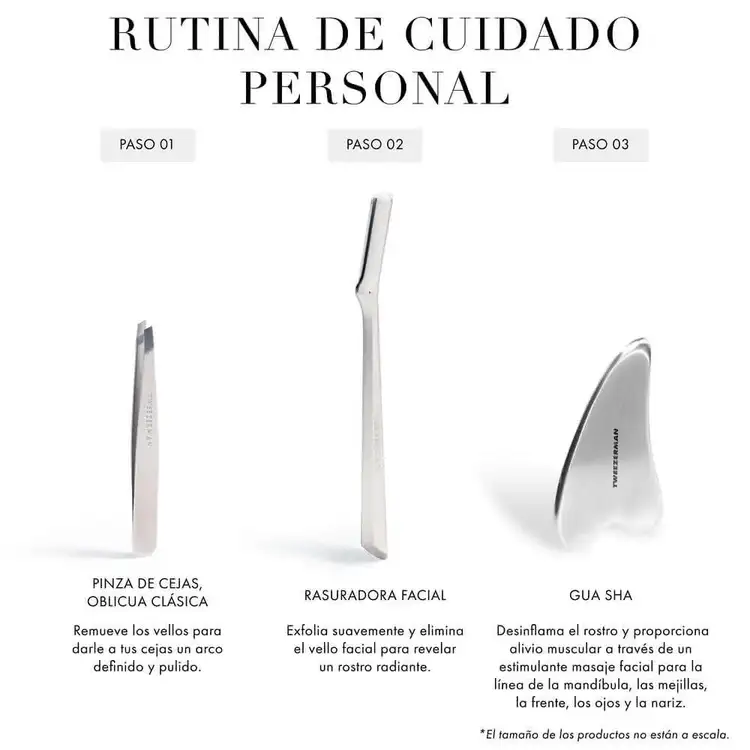 Stainless Steel Gua Sha with Pouch Herramienta facial estimula el rostro