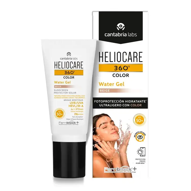 Color Water Gel SPF 50+ Protector solar facial para todo tipo de piel