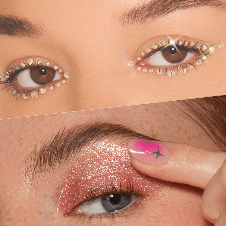 Dopamine Diamonds - Set de regalo, gemas para la cara + glitterpuck