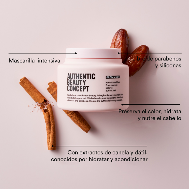 Glow Mascarilla para conservar el color