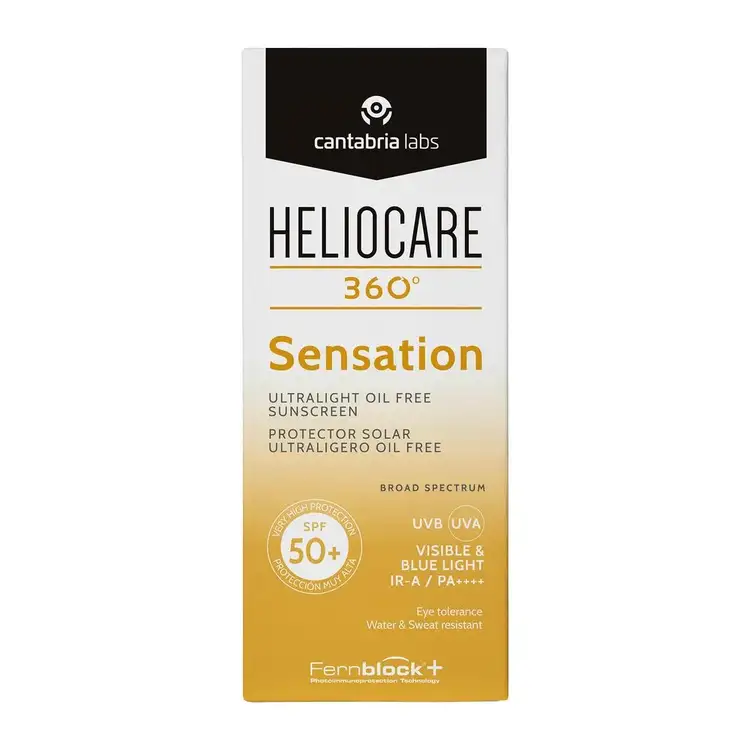 Sensation SPF 50+ Protector solar facial de textura ultraligera transparente