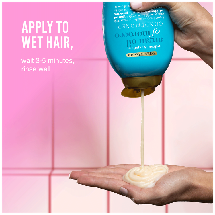 OGX Hydrate + Repair Argan Oil Of Morocco Extra Strength - Acondicionador, hidratante y reparador