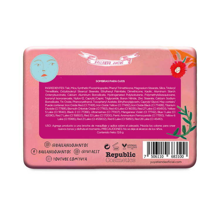 Paleta de sombras de larga duración