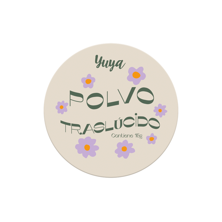 Polvo traslúcido apariencia mate aterciopelada