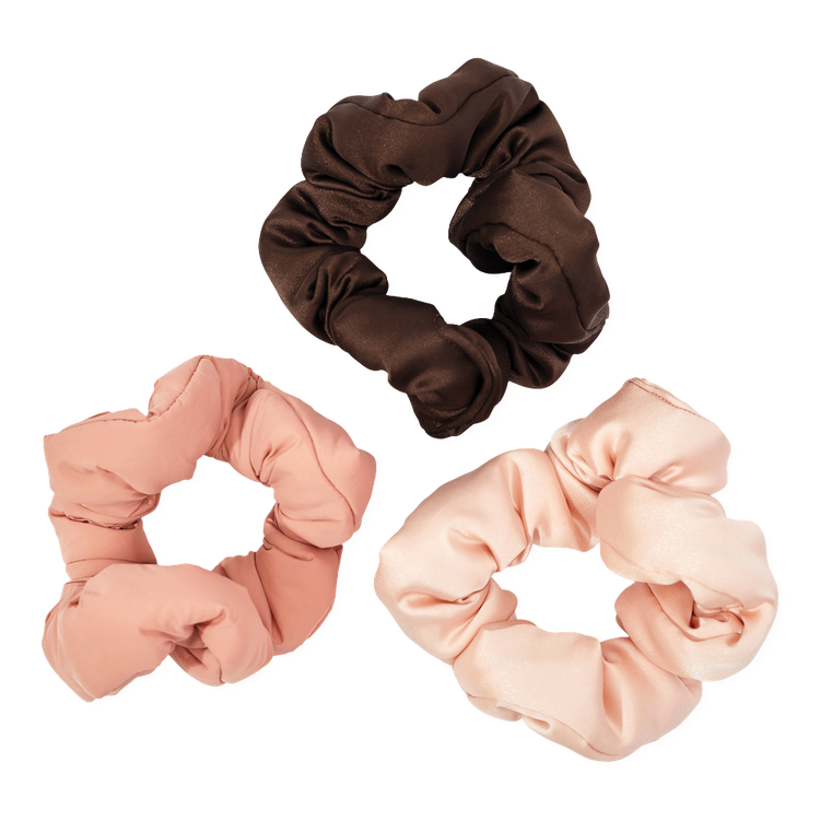 Recycled Fabric Puffy Scrunchies Scrunchies para cabello volumen para el cabello