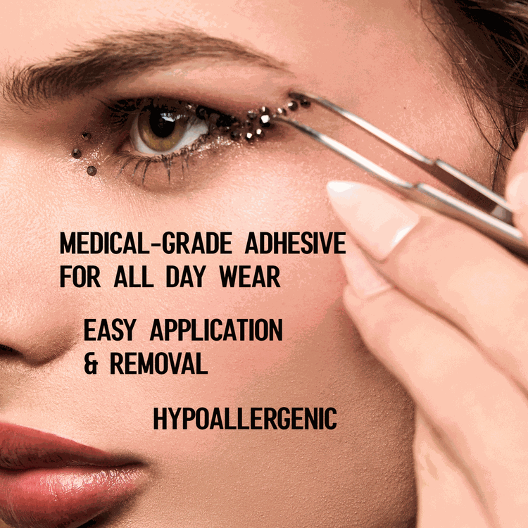 EUPHORIA X HALF MAGIC - Self-Adhesive Face Gems, Piedras brillantes para rostro autoadhesivas