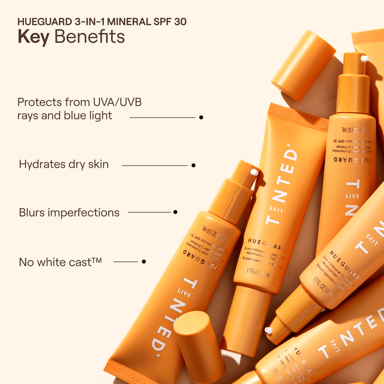 Tinty Tints - Set de minis para regalo, rubor líquido, protector solar y máscara de pestañas