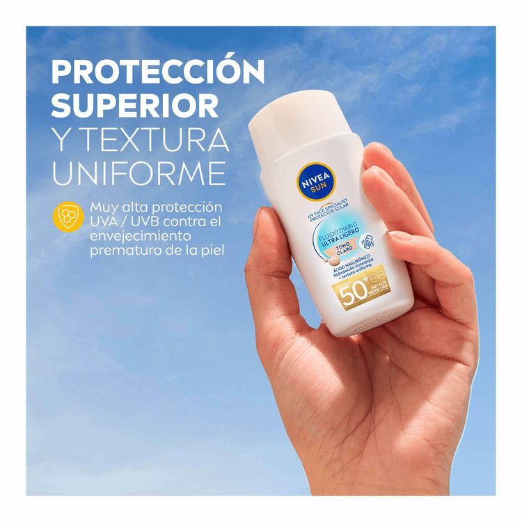 Invisible Protector Solar Facial textura ligera y confortable