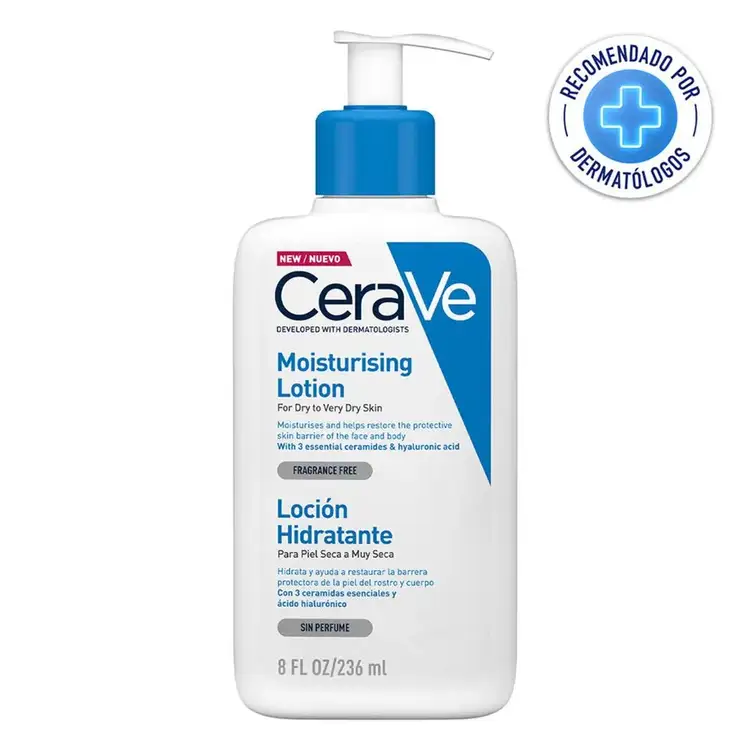 Loción hidratante, de uso facial y corporal