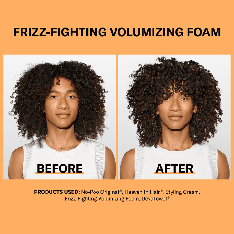 Frizz-Fighting Volumizing Foam Lightweight Body Booster Espuma voluminizadora proporciona rizos definidos