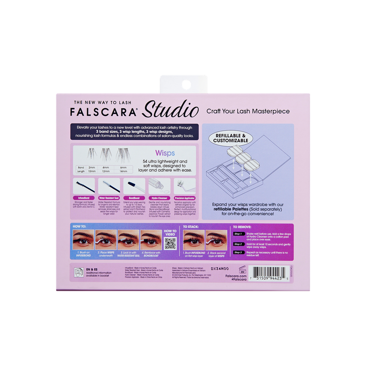 Falscara Kit de extensiones de pestañas duración de hasta 10 días con el uso de Overnighter