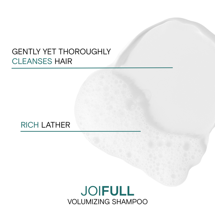 JoiFULL Volumizing Shampoo limpia las impurezas
