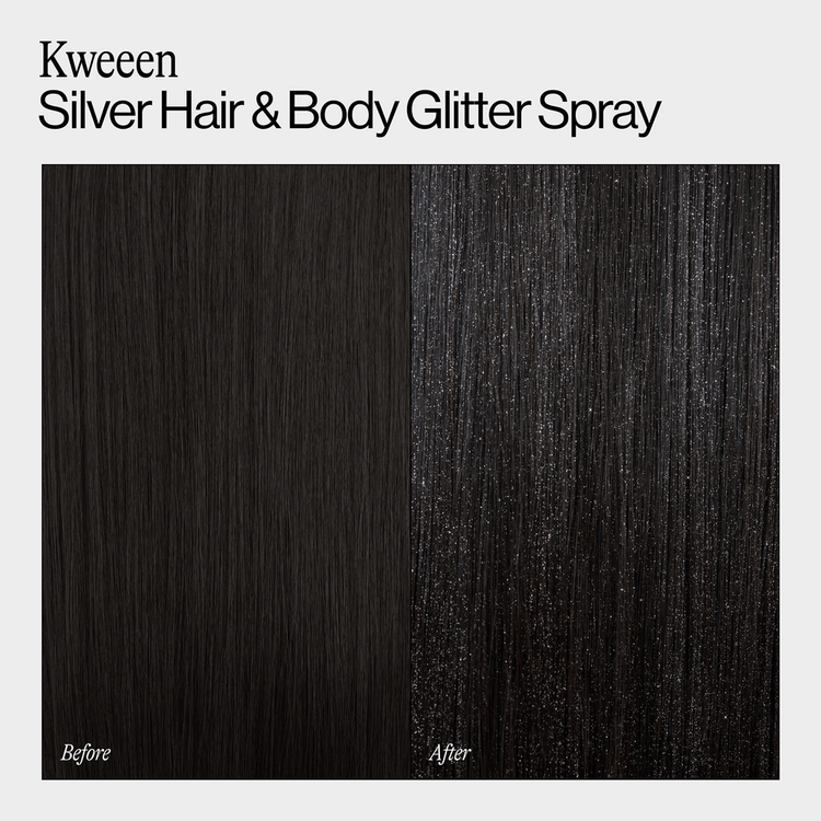 Kween Silver Glitter Kit de sprays