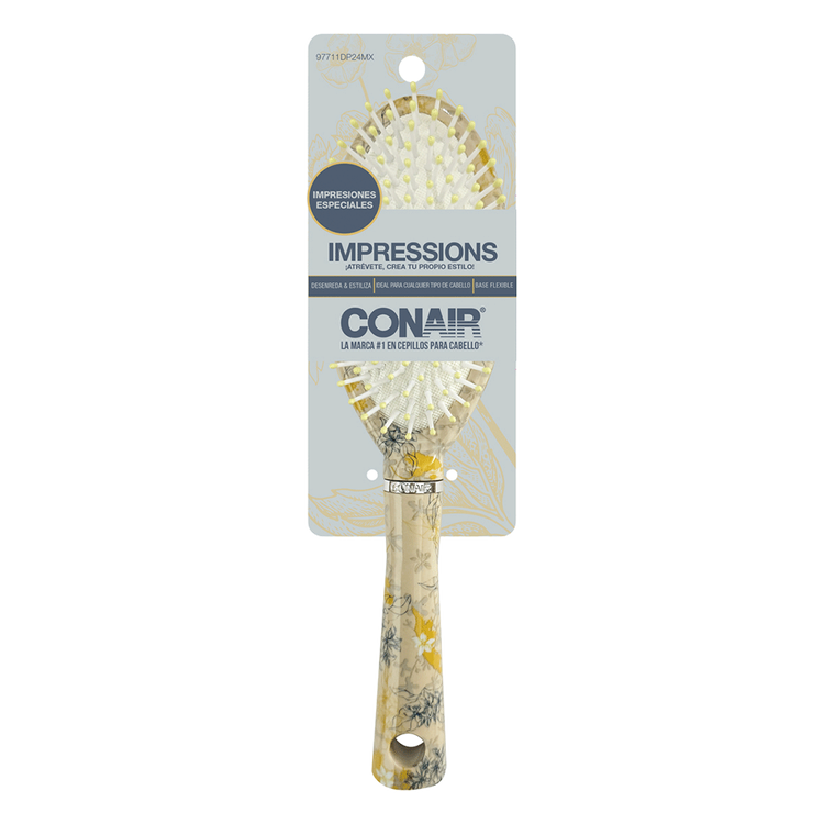Conair Impressions - Cepillo ovalado con diseño de flores