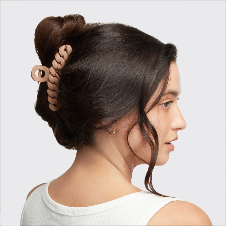 Recycled Plastic Chain Claw Clip Pinza metálica ideal para peinados